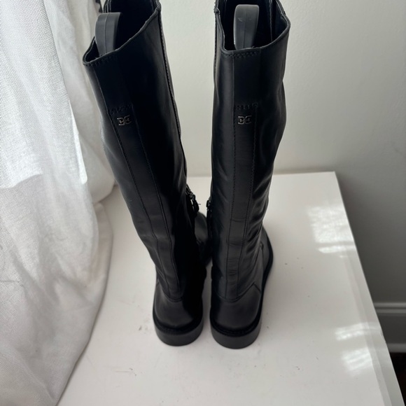 Sam Edelman Women's Nance Tall Lace Up Leather Boots Black US 7 M - Picture 9 of 13